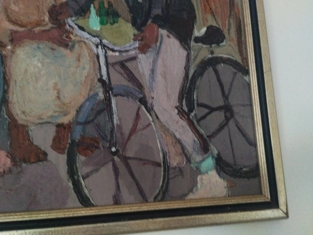 Tableau original, Carlo Jean - Jacques (1943-1990) huile sur panneau haïtien